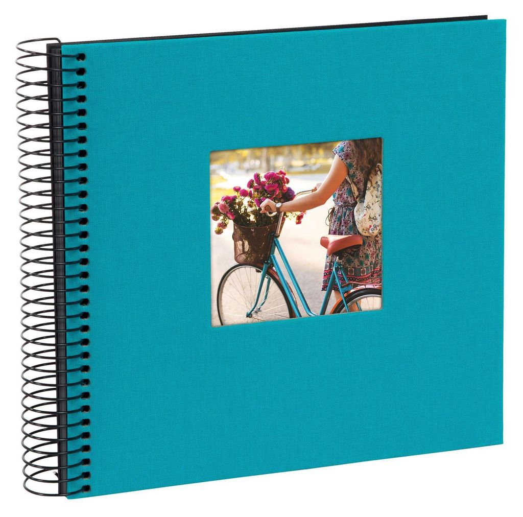 Goldbuch Spiralalbum Bella Vista Türkis 20x20 cm 40 schwarze Seiten