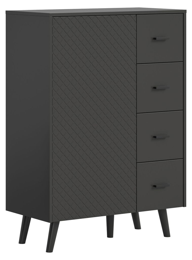 Kommode Linea | mit Schubkästen | grau Produktbild 
