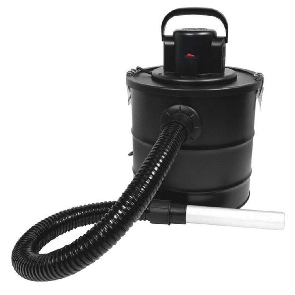 Kamin Aschesauger 20L, Kaminsauger für hohe Temperaturen, Waschbar HEPA-Filter im Metallgehäuse, Blasfunktion, für Kamin, Pelletofen und Grill