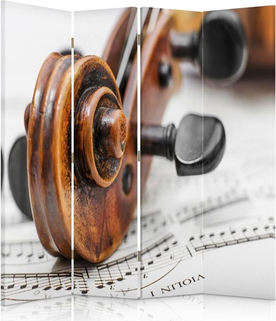 Paravent - Raumteiler Classical Music - Dekorativer Raumtrenner cm. 145x170 (4 x)