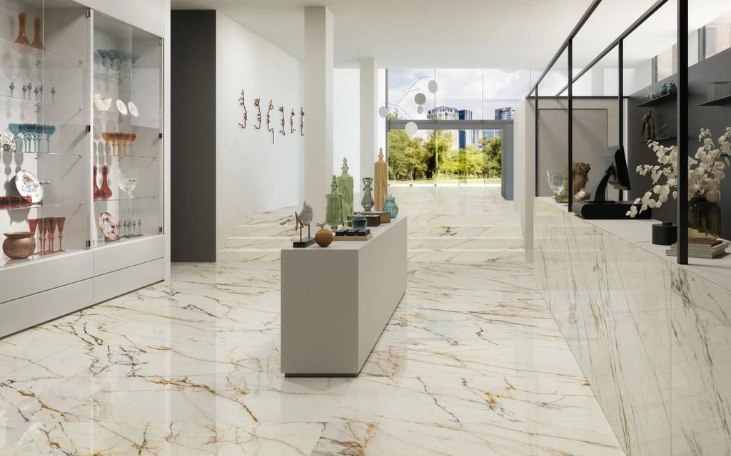 Fliesen Marmoroptik Weiss 75x150 cm CASA39 Supergres Purity Of Marble Tuscany