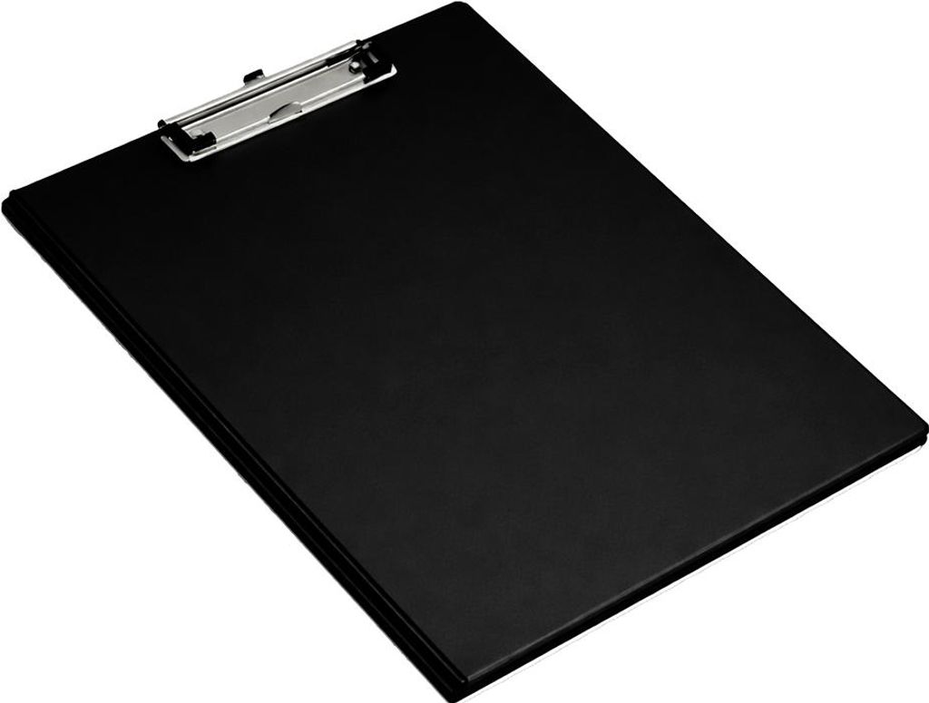 pavo Klemmbrett-Mappe mit Folienüberzug DIN A4 schwarz 10 Stück