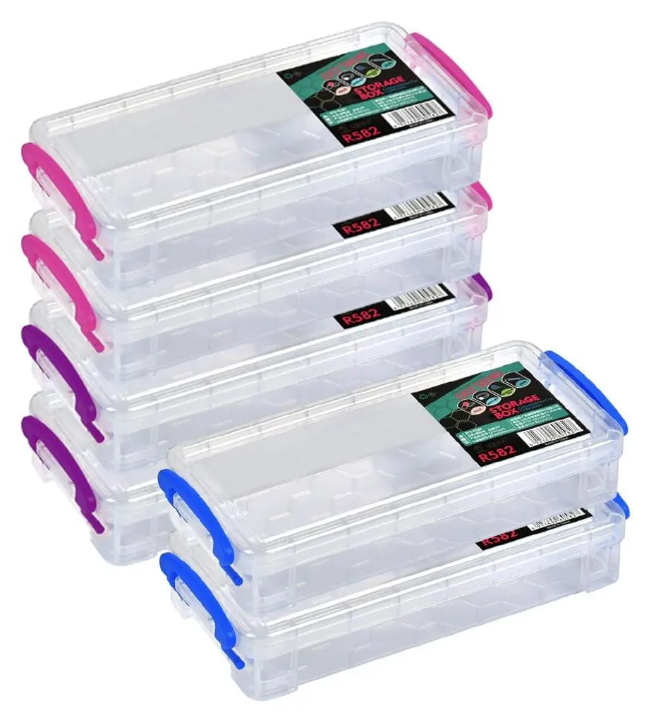 Boîte de rangement plastique pour stylos, matériel de couture et clés
