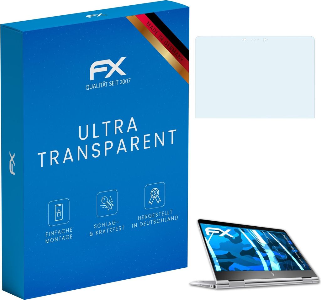 atFoliX FX-Clear 2x Schutzfolie kompatibel mit HP Spectre x360 13-ac003na Displayschutzfolie