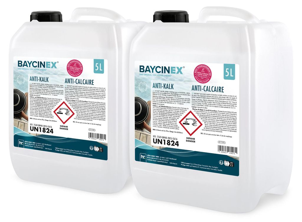 2x5 L BAYCINEX® Anti-Kalk für Pools Produktbild 