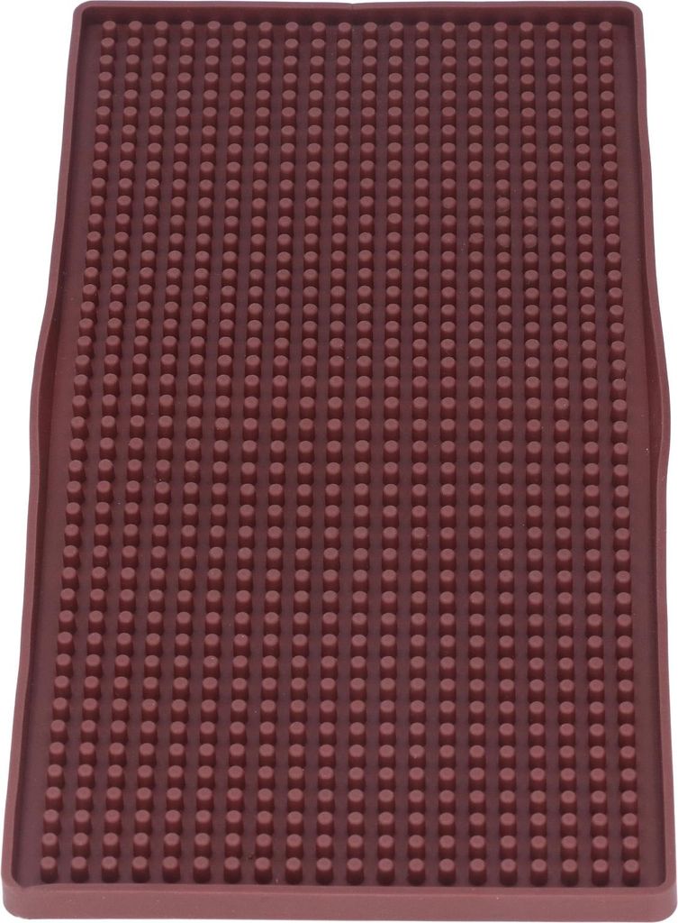 Bar Mat Premium Lebensmittelqualität Silikon hitzebeständig langlebig geruchsneutral rutschfest weich flexibel Kaffee Bar MatBraun