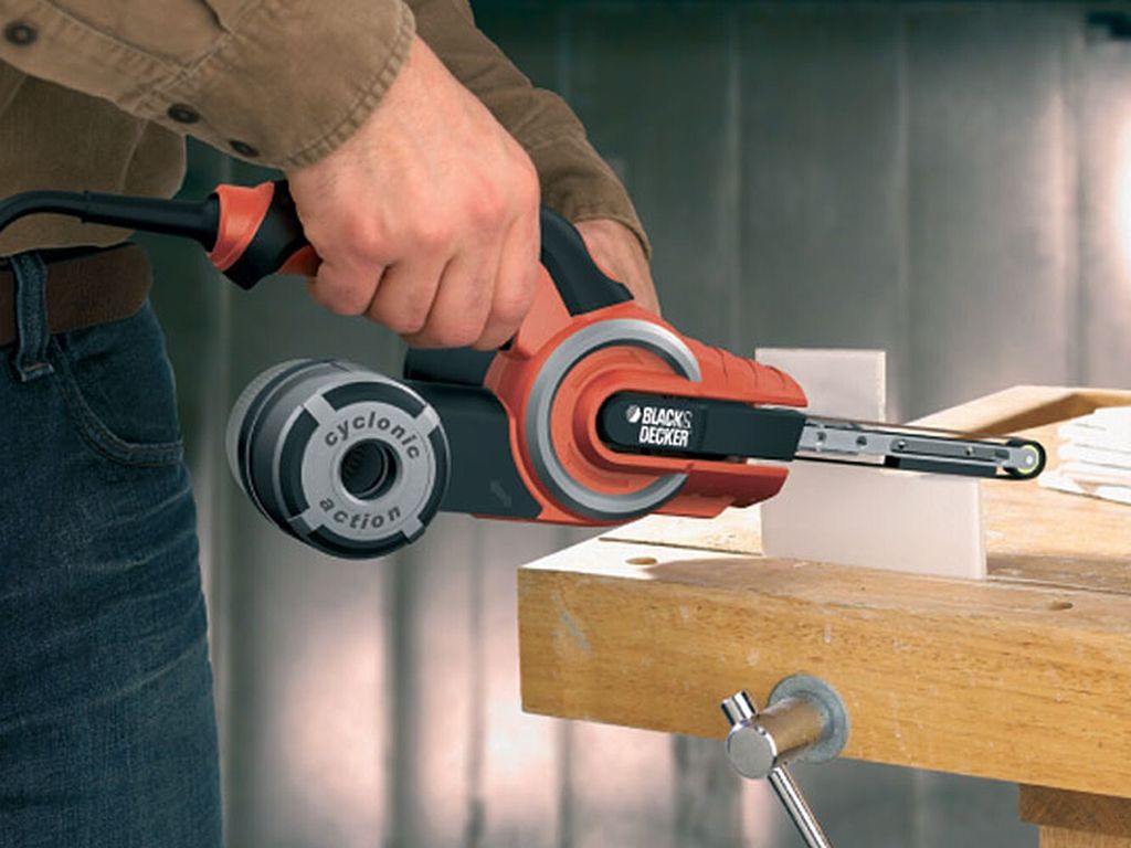 Black & Decker KA902EK, Szlifierka taśmowa, Prąd Zdjęcie produktu 