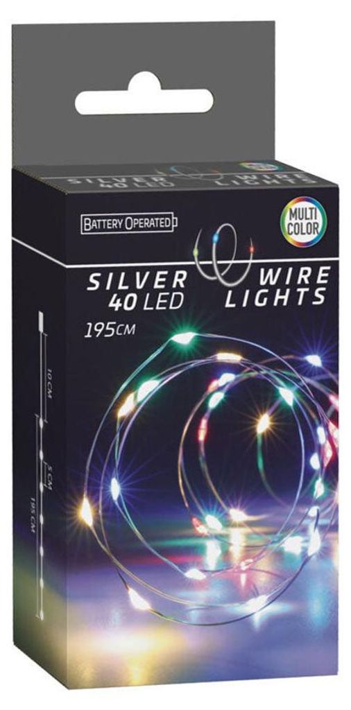 Bateriou napájané rozprávkové svetlá girlanda 40 LED Obrázok produktu 