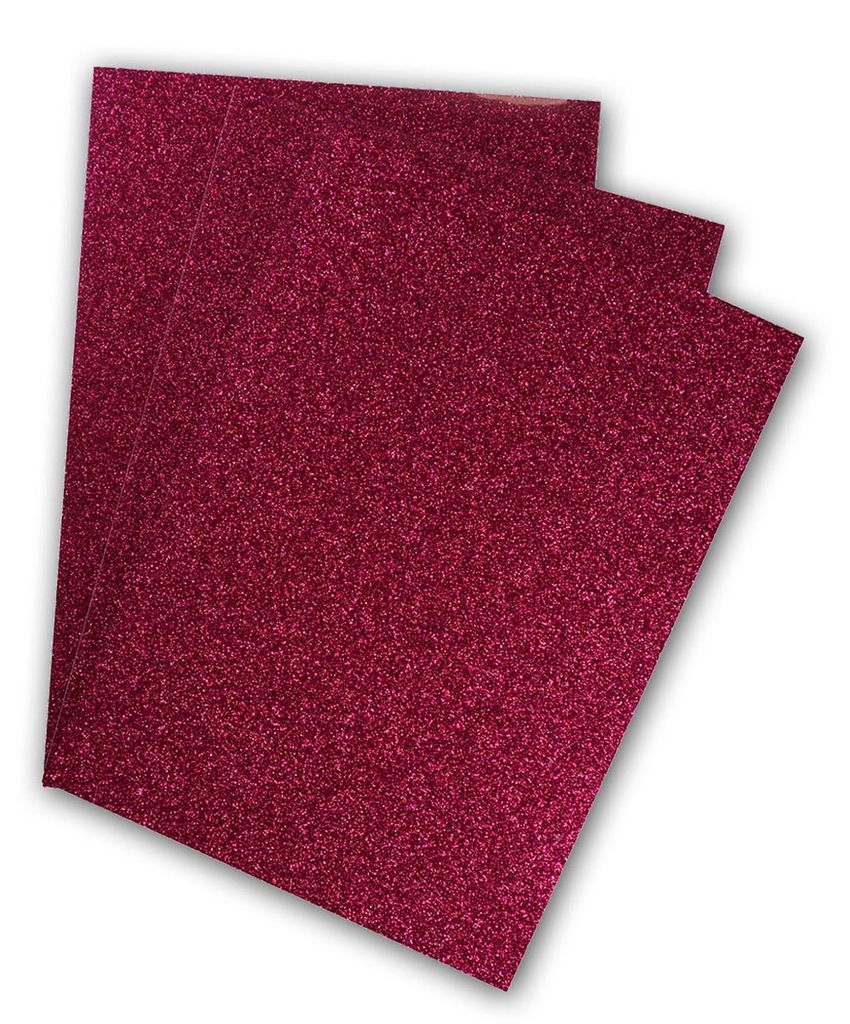 Poli-Tape - Poli-Flex Pearl Glitter - 432 Hot Pink -Din A4 Produktbild 