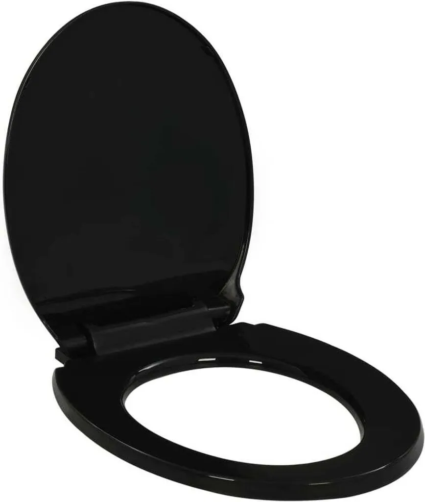 Sedile WC Nero Soft Close e Sgancio Rapido | Offerta The Living Store