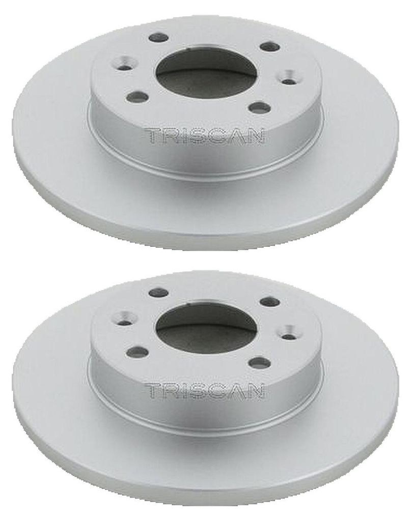 2 Bremsscheiben voll Ø 238 mm TRISCAN passend für u.a. RENAULT RAPID