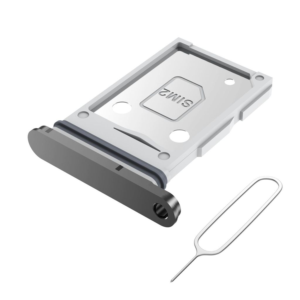 Dual-SIM-Kartenhalter für Samsung Galaxy S25 Edge - SIM-Tray - Schwarz