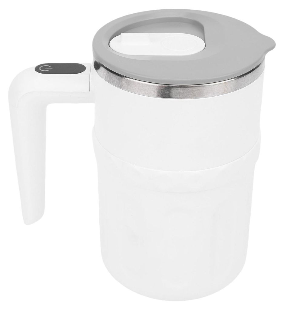 Selbstrührende Kaffeetasse aus Edelstahl 304, 380 ml, mit LED-Temperaturanzeige, wiederaufladbar, magnetisch, automatischer Rührbecher für zu Hause