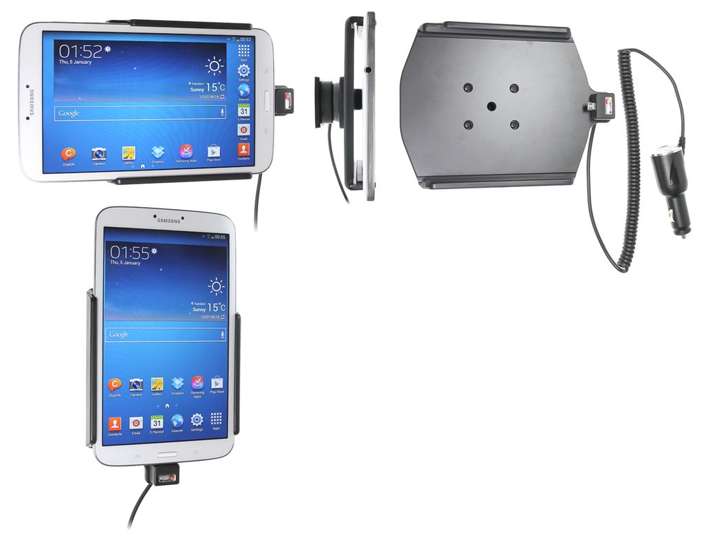 Brodit Gerätehalter 512548 mit Ladefunktion - für Tablets - Samsung Galaxy Tab 3 8.0 SM-T310, Samsung Galaxy Tab 3 8.0 SM-T315
