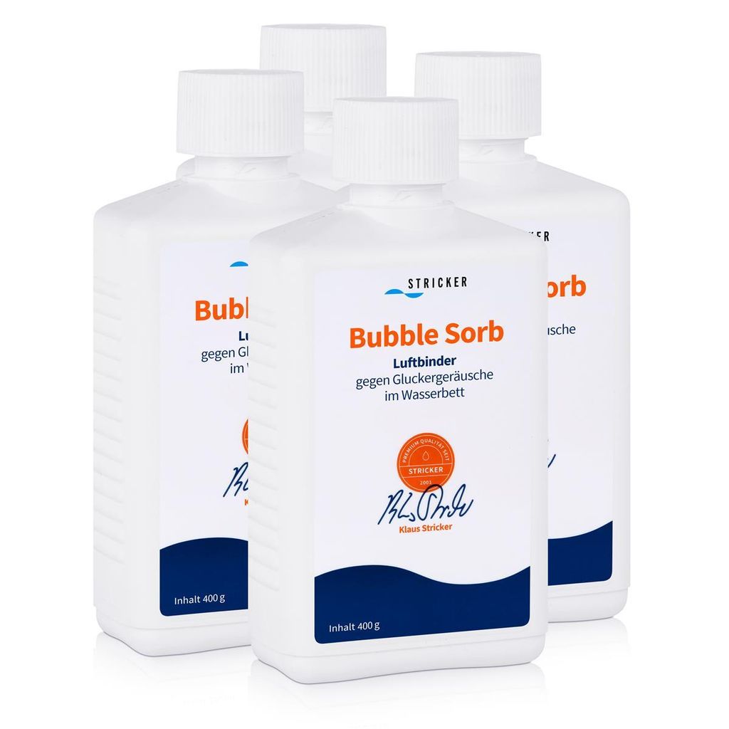 Stricker Chemie Luftbinder Bubble Sorb 400g für Wasserbetten (4er Pack)