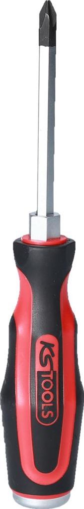 KS TOOLS 151.1104-E ERGOTORQUEmax Schlagkappen-Schraubendreher, PH2, 185mm lang, auf Hänger