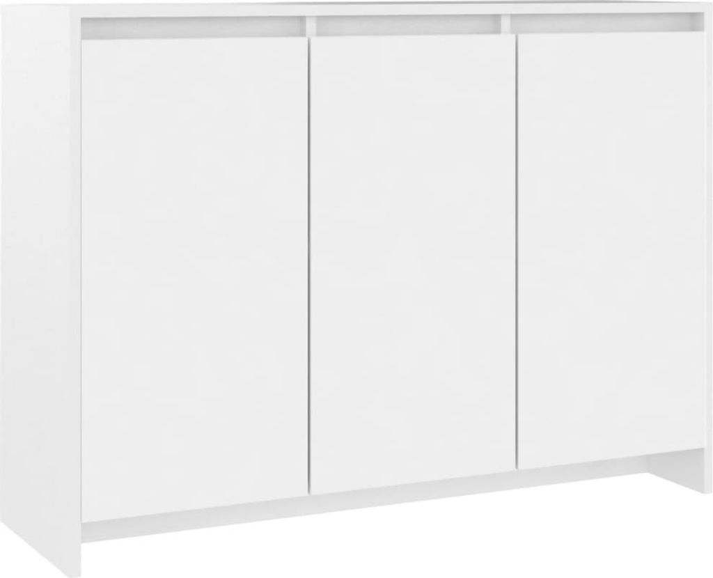 Buffet en panneau de particules 102 x 75 x 33 cm Blanc Image du produit 