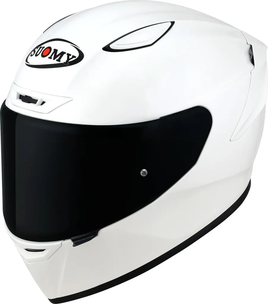 Casque Intégral Homologué Suomy Track-1 2023 Blanc Brillant Taille XS