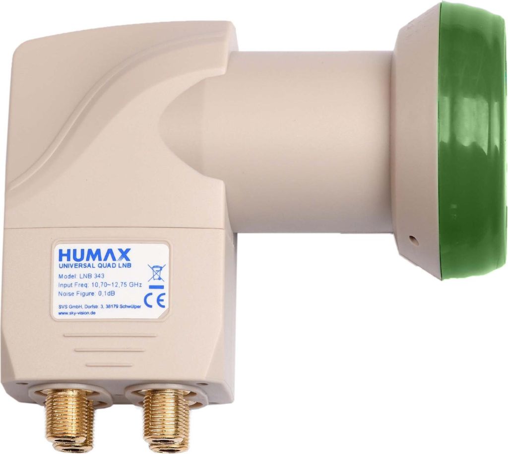 Humax Green Power LNB 343, Quad LNB, 10,7 - 12,75 GHz, 950 Produktbild 