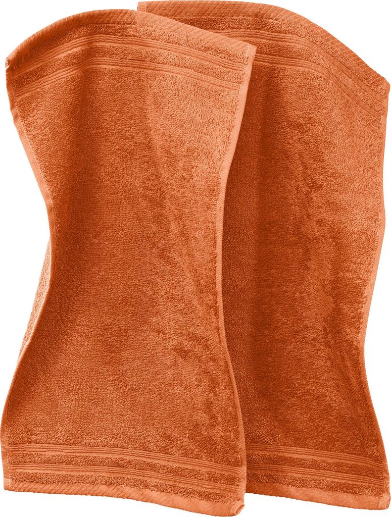 Erwin Müller Gästetuch Heidelberg" 2er-Pack terra 30x50 cm"