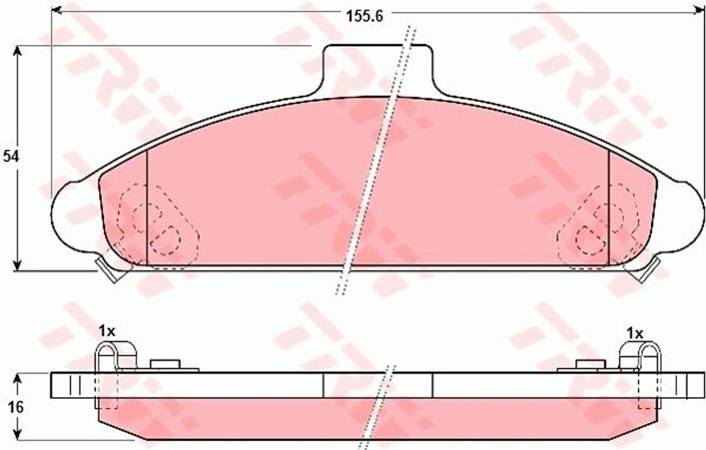 TRW Bremsbeläge Satz Vorne für HYUNDAI S COUPE (SLC) GDB1136