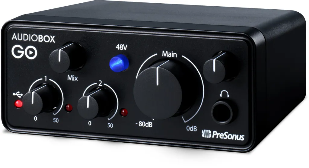 PreSonus Audiobox GO Interface Audio USB 24 bits 96 kHz Ultra Compacte - 2