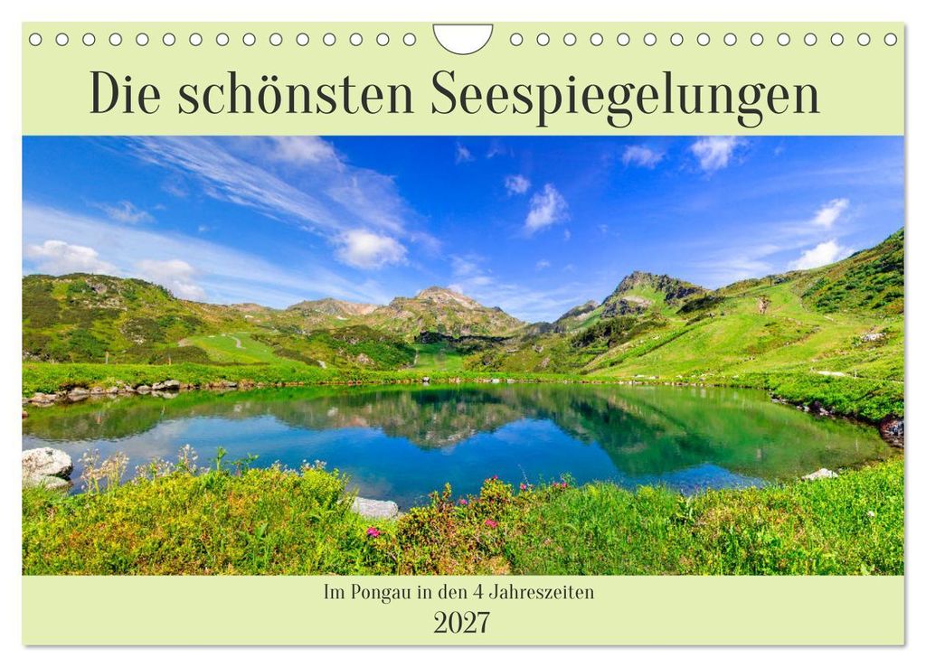 Die schönsten Seespiegelungen (Wandkalender 2027 DIN A4 quer), CALVENDO Monatskalender