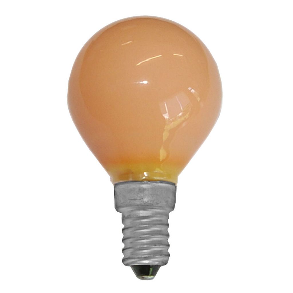 Merkur Glühbirne Tropfenlampe 15W E14 240V Orange Glühlampe 15 Watt Glühbirnen Glühlampen