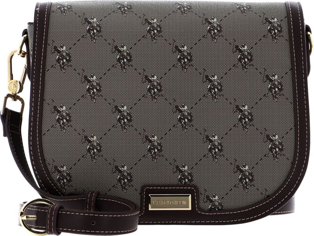 U.S. POLO ASSN. Umhängetasche Hampton Flap Crossbody Brown braun
