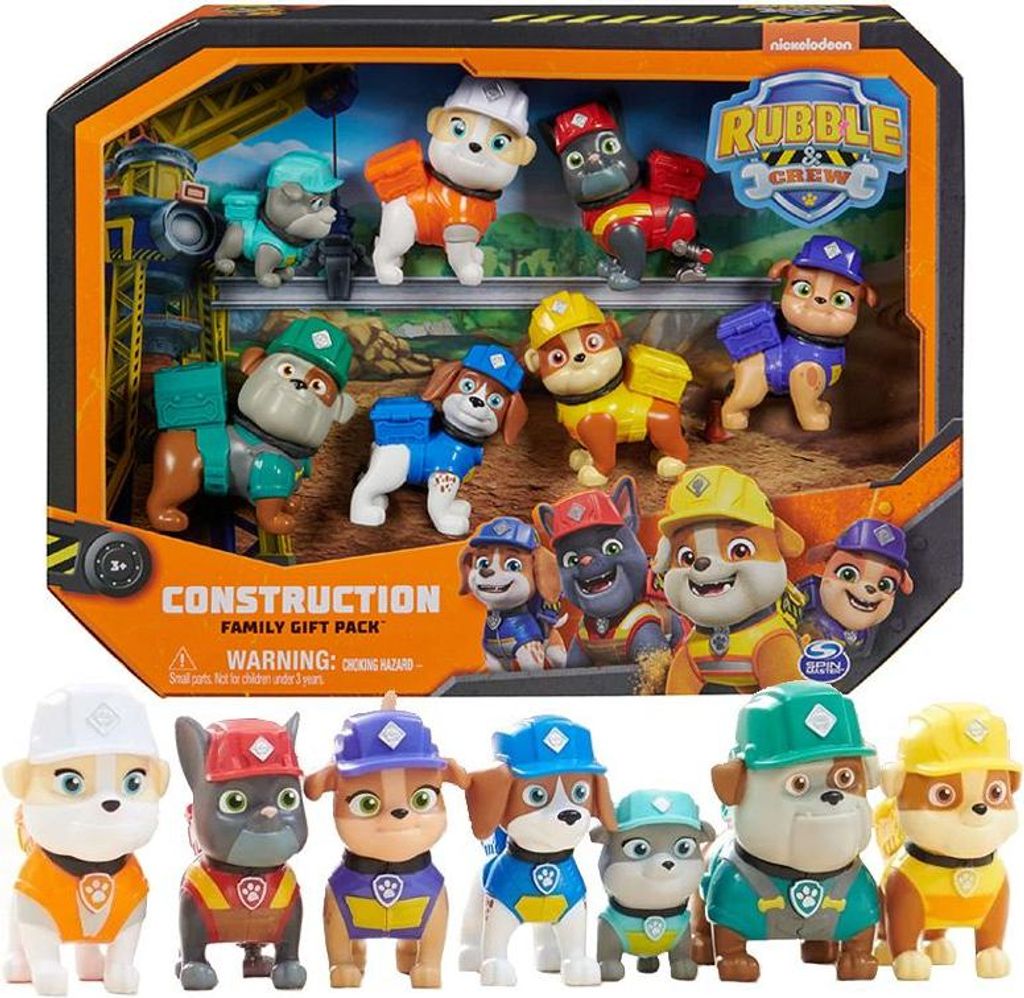 PAW Patrol Rubble et Crew figurines à jouer, 7pcs. Image du produit 