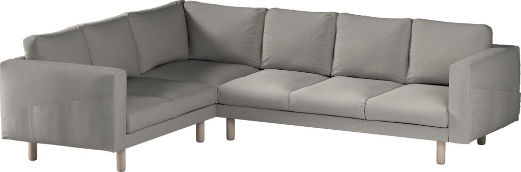 Dekoria Bezug für Norsborg 5-Sitzer Ecksofa, grau, Norsborg 5-Sitzer Ecksofabezug