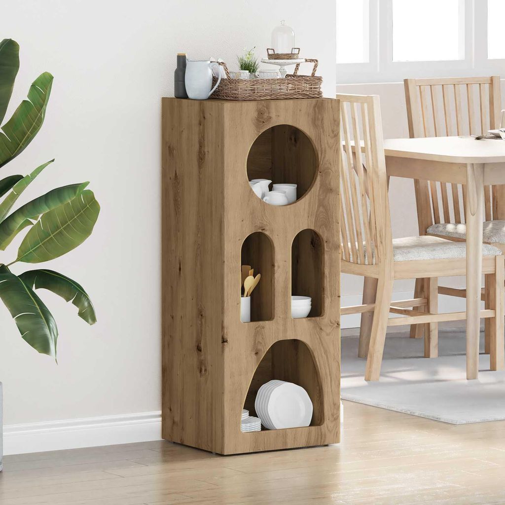 vidaXL Sideboard Artisan-Eiche 40 x 35 x 100,5 cm Holzwerkstoff