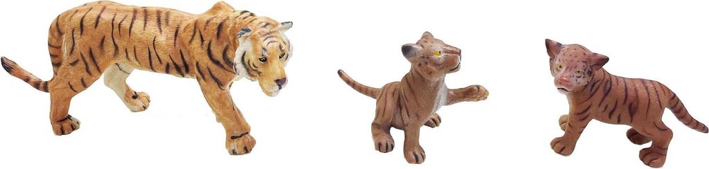 WILD ANIMALS Tiger und Baby 3 Teile