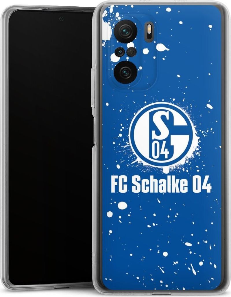 DeinDesign Handyhülle für Xiaomi Poco F3 Silikon Hülle Case Smartphone Schutzhülle FC Schalke 04 Logo S04