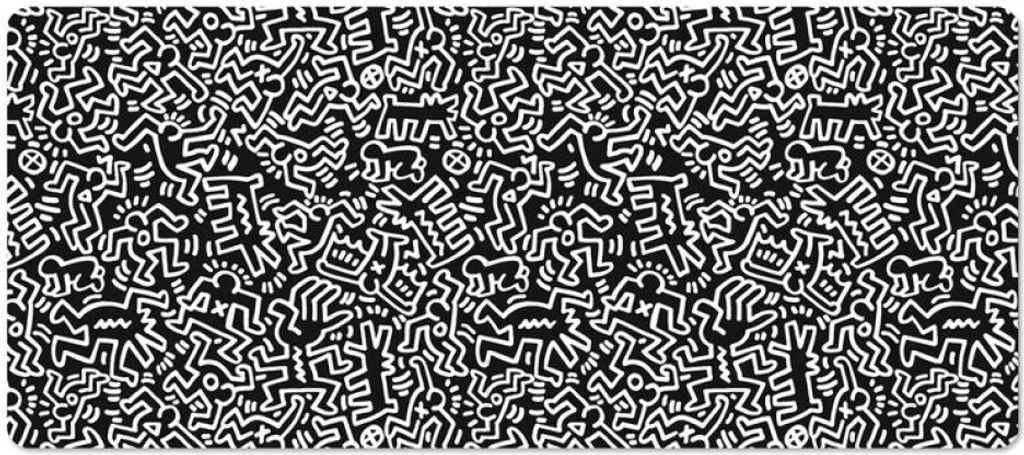 Fini les souris qui glissent mal avec le tapis de souris Keith Haring
