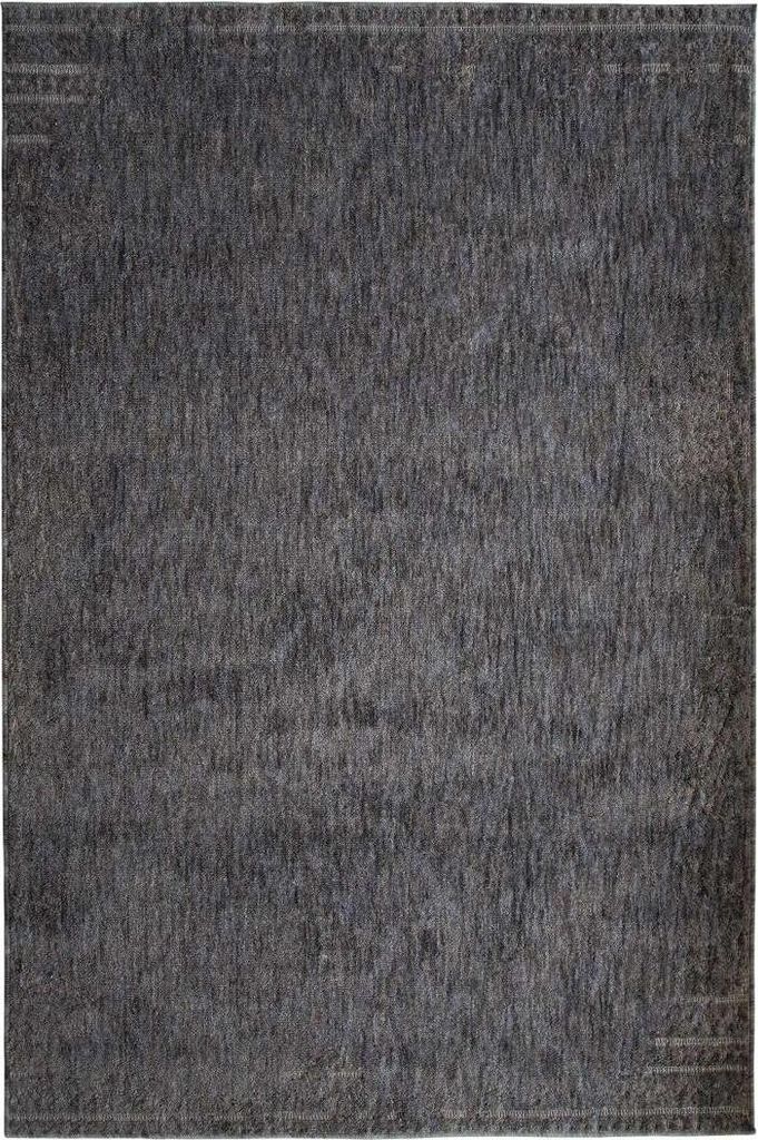 Teppich Extra weicher mit abgenutztem Muster, 160x230, grau und schwarz