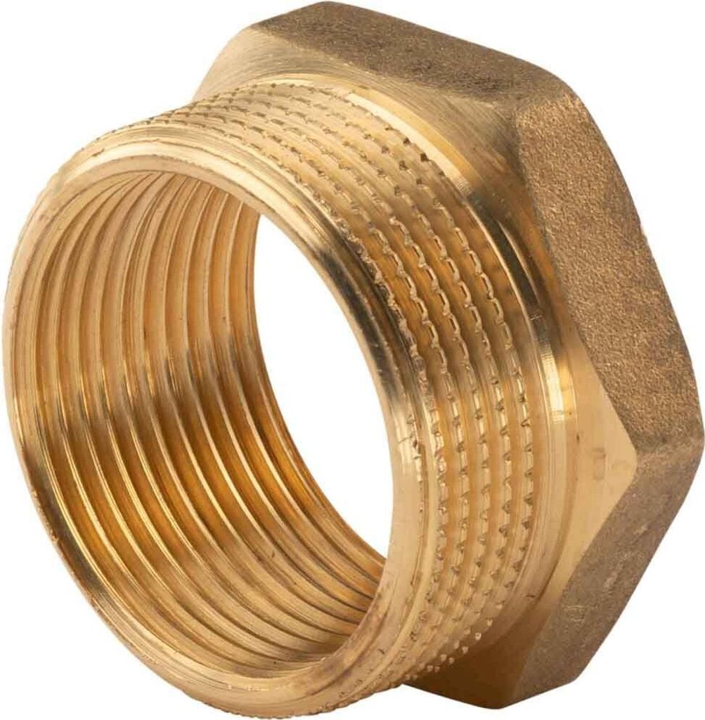 Messing Gewinde-Fitting Reduzierung 1 1/2'AG (DN 40) - 1 Produktbild 