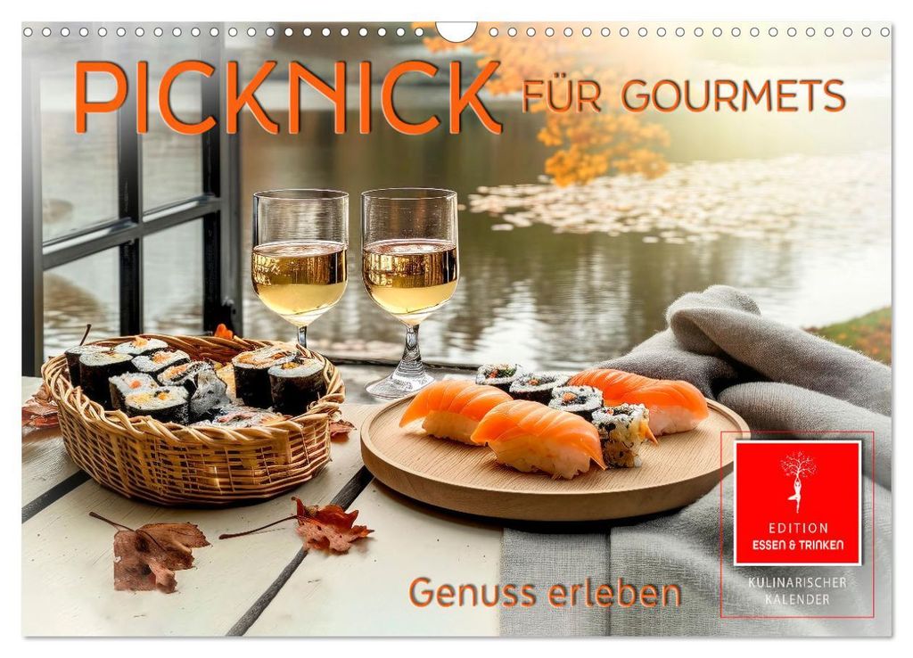 Picknick für Gourmets - Genuss erleben (Wandkalender 2027 DIN A3 quer), CALVENDO Monatskalender