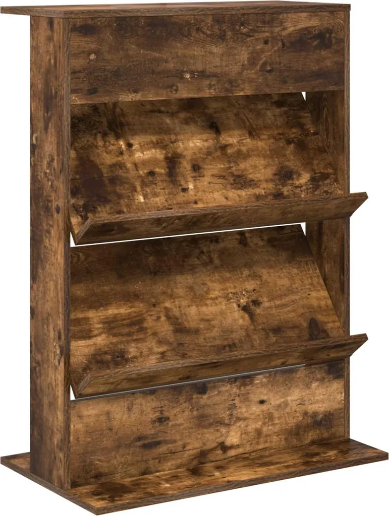 Espositore Libri vidaXL Rovere Fumé 70cm - Arredo Ufficio e Casa