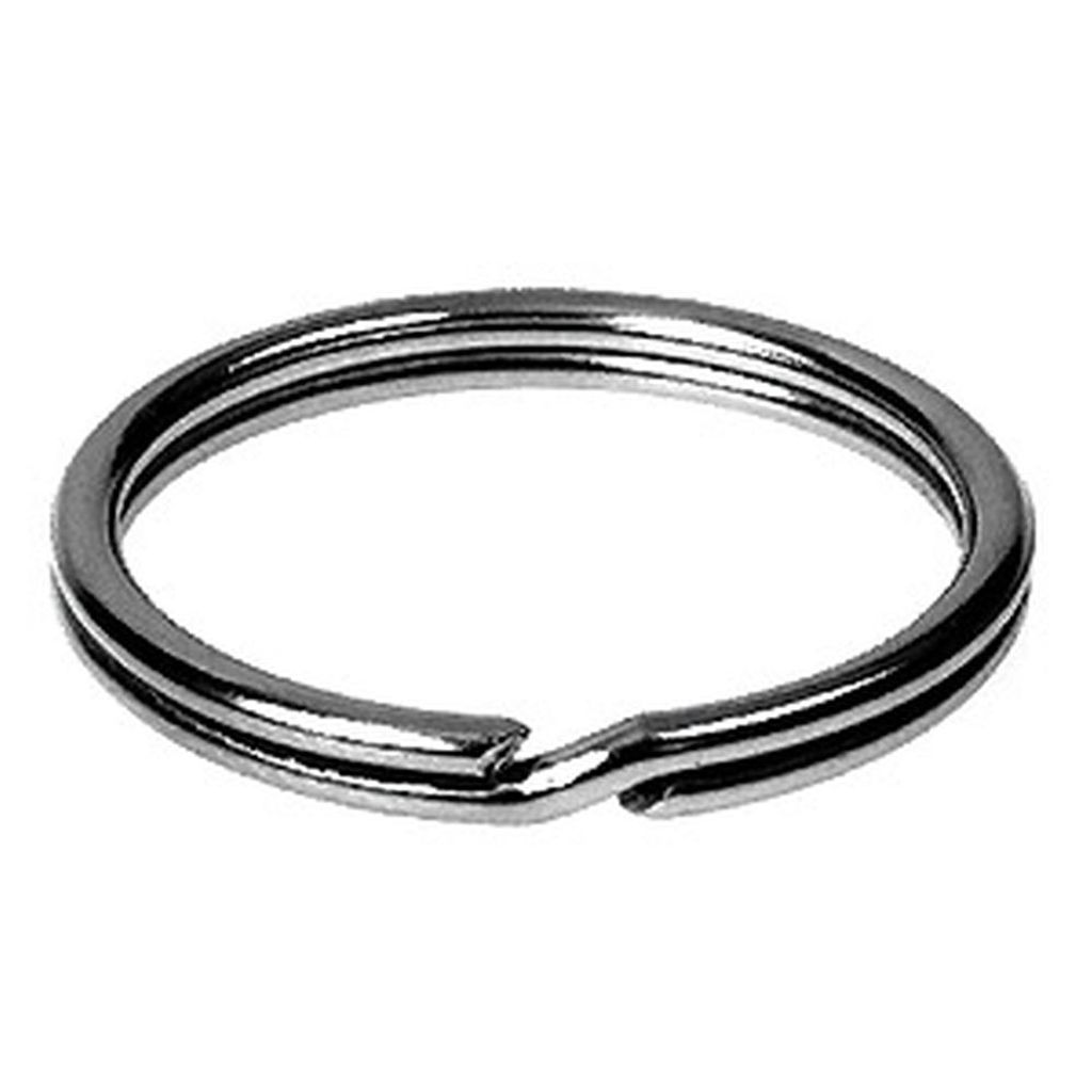 HSI SB Schlüsselringe 20mm Stahl vernickelt, VE: 5