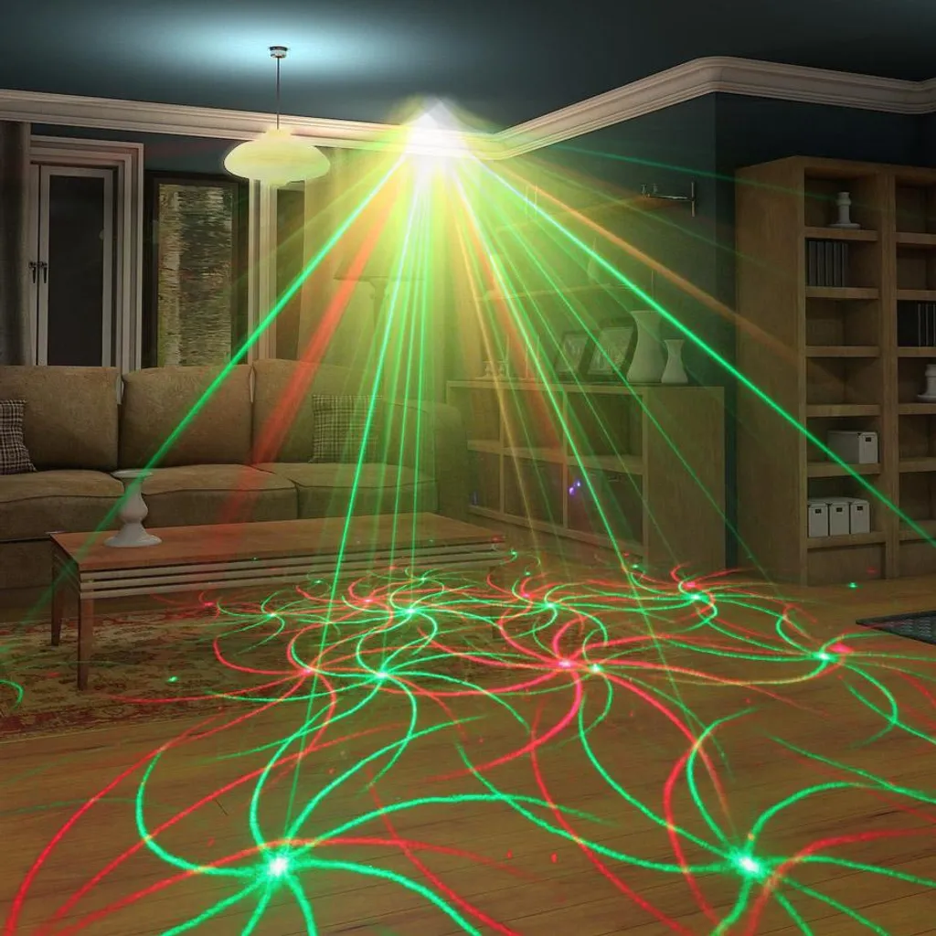 Projecteur laser extérieur avec télécommande et 4 motifs interchangeables - 5