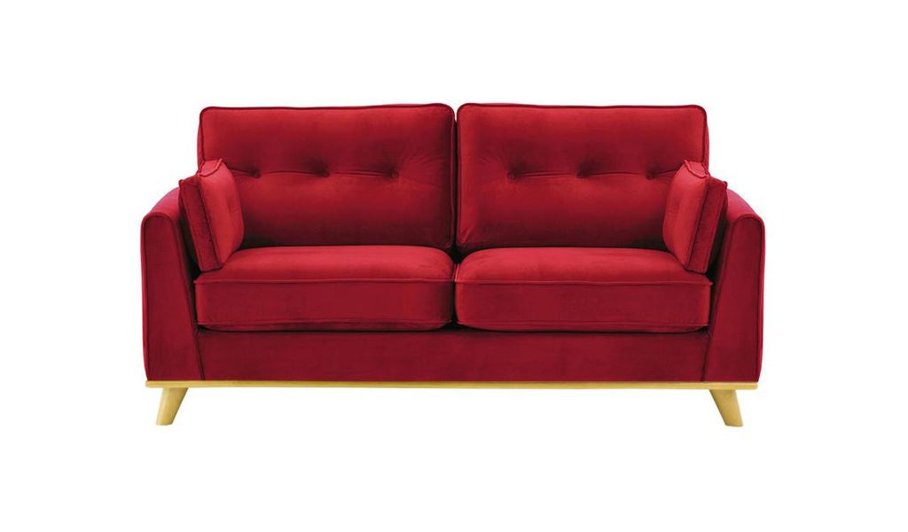 SLF24 - 2,5-Personen-Sofa Farrow - rot - Velluto 7