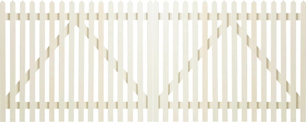 Plus Doppeltor Skagen 300 x 120 cm weiß