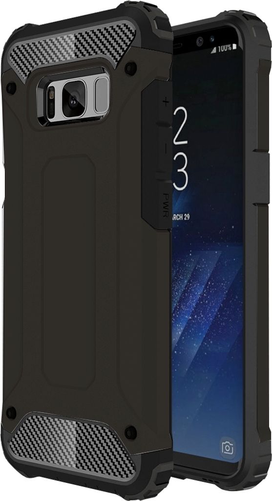 Mobigear Outdoor Samsung Galaxy S8 Hülle Hardcase Backcover Stoßfest - Schwarz