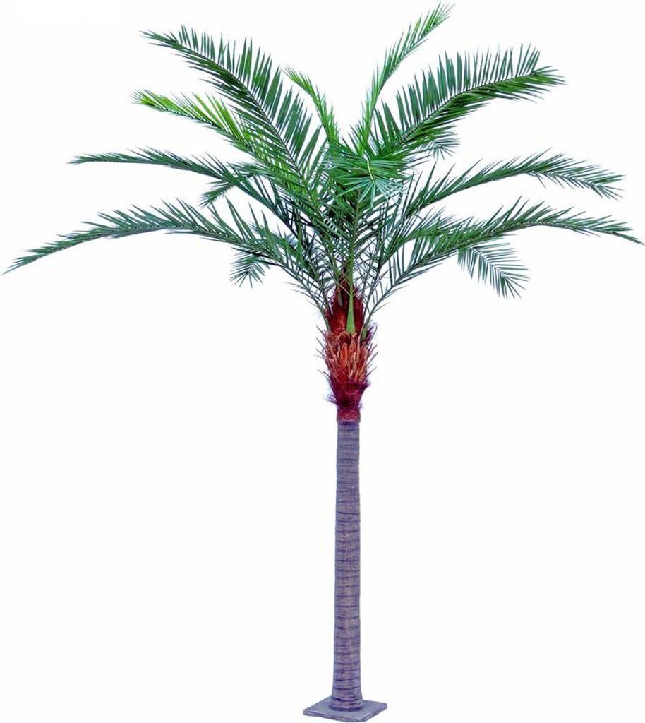 artplants.de Kunst Kanarische Dattelpalme MORLE, crossdoor, 430cm - Künstliche Phönixpalme
