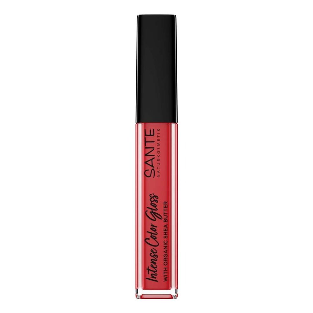 Sante Naturkosmetik Lipgloss, glänzendes Finish, mit Sheabutter, Nr. 04 Sparkling Coral, 5,3 ml