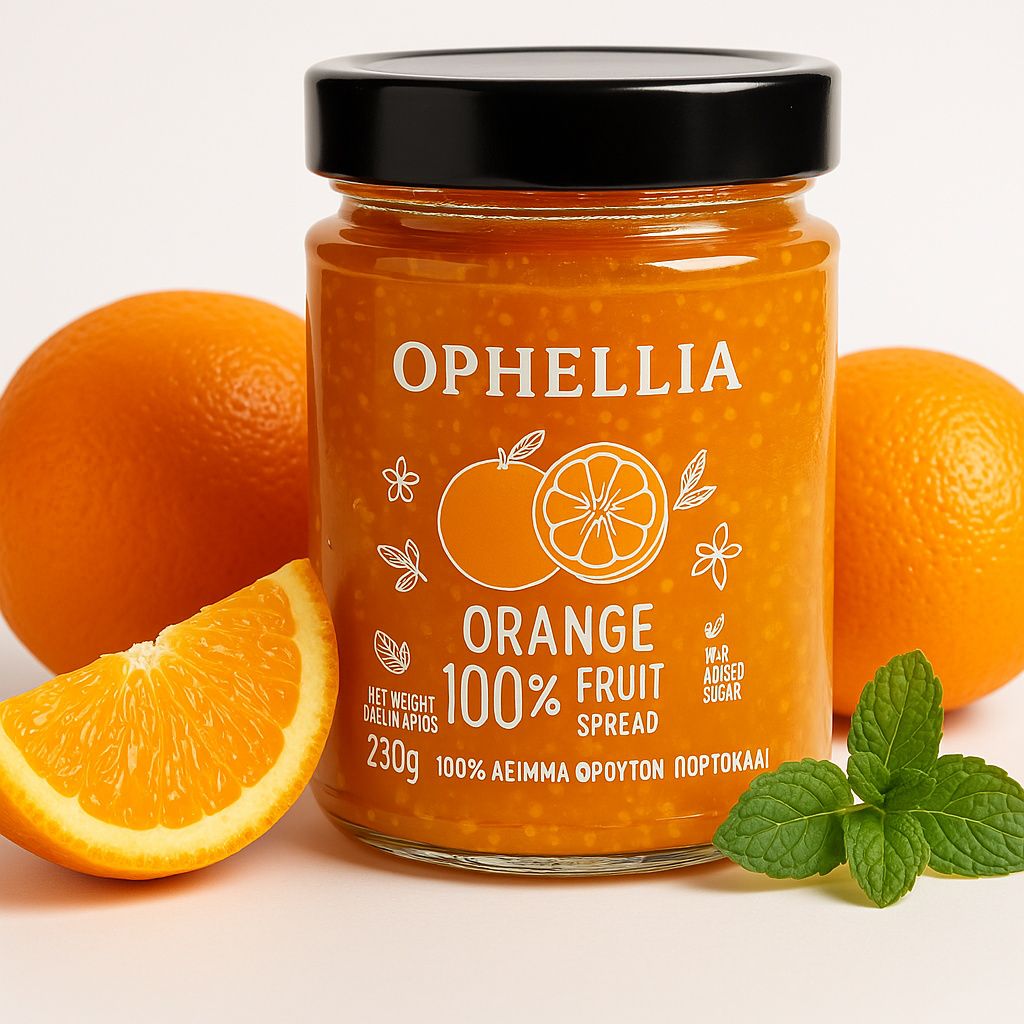 Ophellia Orangen-Fruchtpaste 230 g – 100 % Frucht aus Produktbild 