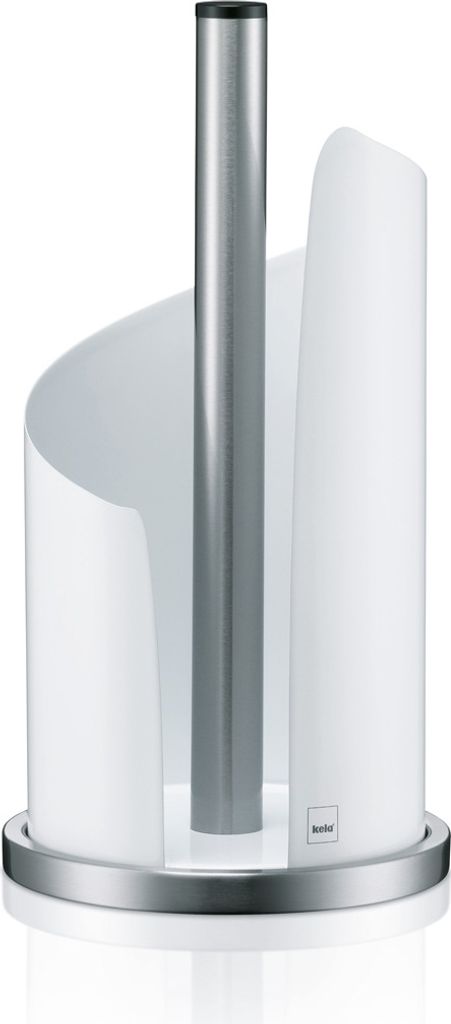 Kela Küchenrollenhalter Stella Metall weiß 33cmh 15cmØ, Produktbild 