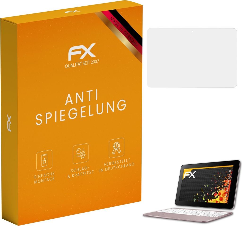 atFoliX FX-Antireflex 2x Schutzfolie kompatibel mit Asus Transformer Book T101 Displayfolie