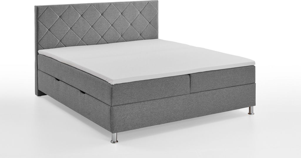 Meise Möbel Leo Boxspringbett Metallfuß mit Chromoptik 100% Produktbild 